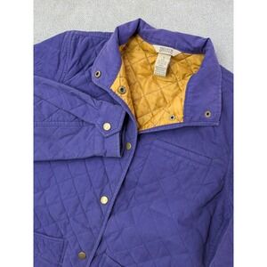 Duluth Trading Co Women's Size Small Quilted Courtland Jacket Purple Snap Front